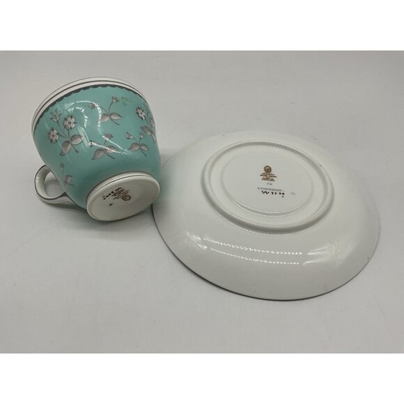 Wedgewood Bone China Pimpernel Pattern Cup And Saucer Set Vintage Dinnerware - Picture 15 of 16